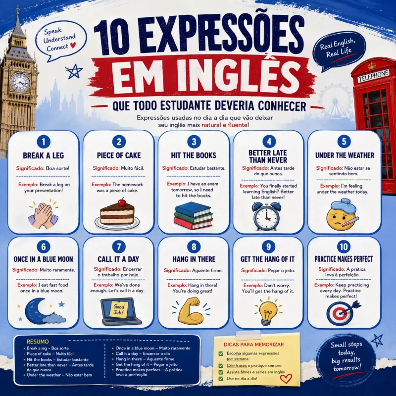 Imagem do post 10 Expressões em Inglês que os Nativos Usam Todos os Dias